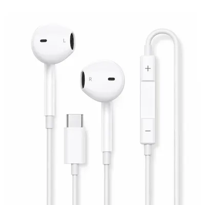 Produktbild von USB-C In-Ear Kopfhörer mit Mikrofon – Kabelgebundene Earphones Headset für Smartphone, Tablet, Laptop & USB-C Geräte