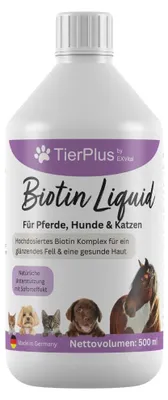 Produktbild von TierPlus Biotin Liquid für Pferde, Hunde & Katzen