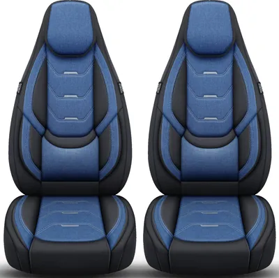 Produktbild von Schonbezüge Sitzbezüge für Smart Forfour W453 Bj ab 2014 in Schwarz/Blau H6