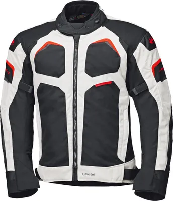 Obrázek produktu pro Voděodolná motocyklová textilní bunda Held Manzano, bílá/černá/červená, velikost M