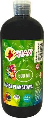 Obrázok produktu pre Plagátová farba čierna 500 ml Shan