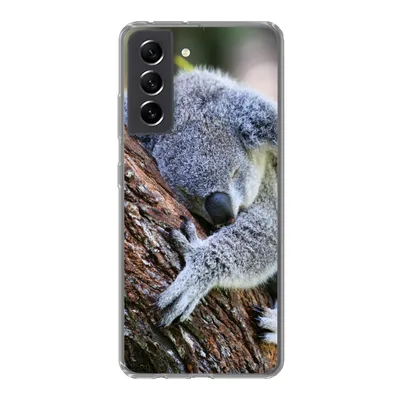 Produktbild von MuchoWow® Handyhülle Schutzhülle Hülle für Samsung Galaxy S21 FE Koala - Baum - Schlaf - Kinder - Jungen - Mädchen Silikon Softcase Handy Hülle - Mobiltelefonhülle