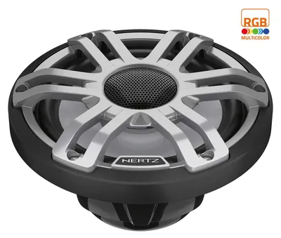 Image de Hertz Marine HMX 6.5 S-LD-G : haut-parleur coaxial à 2 voies de 16,5 cm, noir