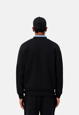 Immagine prodotto di Felpa Lacoste in pile di cotone, colore nero, taglia L