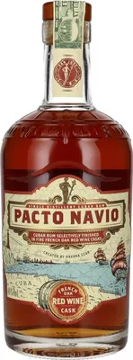 Produktbild von Pacto Navio Single Distillery Cuban Rum FRENCH OAK RED WINE Cask by Havana Club 40% Vol. 0,7l