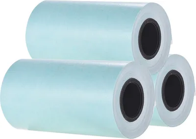 Obrázek produktu pro Přímý termální papír na samolepky v roli - samolepicí, 57 × 30 mm (2,17 × 1,18 palce), kompatibilní s fototiskárnami PeriPage A6 a PAPERANG P1/P2 mini, 3 role