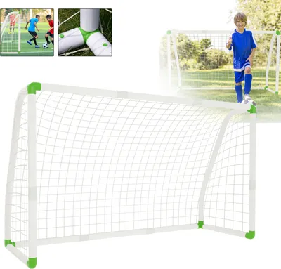 Image de XINZI But de football pour enfants But de football en PVC pour le jardin - le meilleur but de football par tous les temps (1,8m x 1,2m)
