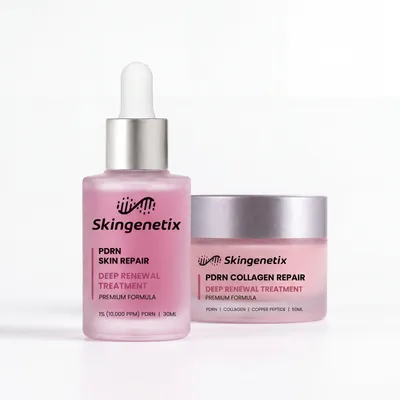 Productafbeelding van Skingenetix PDRN 1% Ritual Set - Serum en collageen nachtcrème - 80 ml
