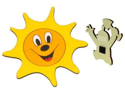 Produktbild von DoDo Holzdekorationsmagnet Sonne