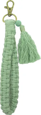 Produktbild von Schlüsselanhänger, 1 Stück Makramee Schlüsselanhänger, Boho Geflochtener Schlüsselanhänger, Frau Makramee Handgefertigtes Armband, Handykette Schlüsselband