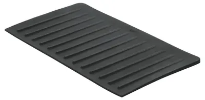 Abtropfplatte S, Silikon, schwarz, 45 x 25 cm, hitzebeständig