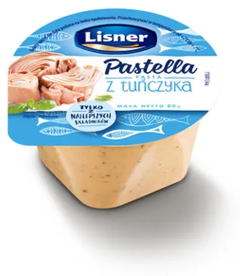 Zdjęcie produktu dla Pastella pasta z tuńczyka Lisner 80g