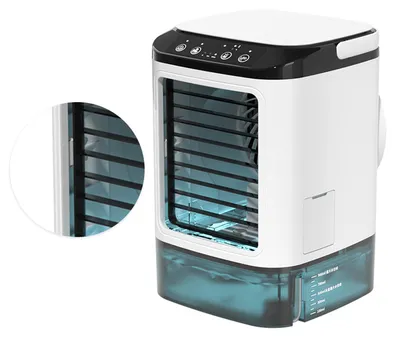 Obrázek produktu pro Chladič vzduchu odpařováním, přenosný klimatizátor, ventilátor s 3 stupni výkonu, vhodný pro domácí použití
