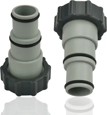 Immagine prodotto di Adattatore per piscina con attacco per tubo da 32/38 mm a filettatura da 2 pollici, set da 2 pezzi