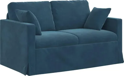 Produktbild von vidaXL Sofa Blau 138 x 78 x 80 cm Samt
