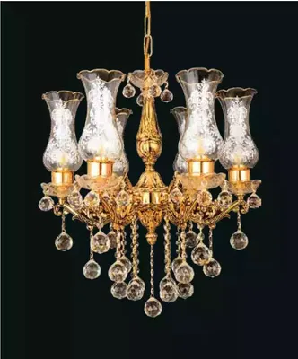 Productafbeelding van Plafondlamp, kroonluchter, gouden lamp, kristallen lamp