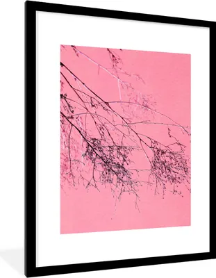 Produktbild von MuchoWow® Gerahmtes Poster Blumen - Zweige - Sommer 60x80 cm - Poster mit Schwarzem Bilderrahmen Wandposter Rahmen Foto Bilder - Wohnzimmer - Dekorationen - Prämie
