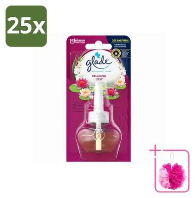 Zdjęcie produktu dla 25 sztuk olejków zapachowych do dyfuzora elektrycznego Glade, zapach "Relaxing Zen" - zestaw ekonomiczny