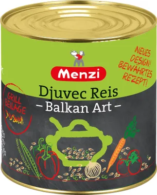 Zdjęcie produktu dla Menzi Djuvec Ryż po bałkańsku z 21% warzyw 2500g
