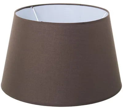 Lampenschirm Polyester dunkelbraun 30/40 x 25 cm