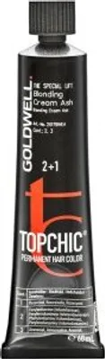 Zdjęcie produktu dla Goldwell Topchic Hair Color profesjonalna trwała farba do wszystkich rodzajów włosów Krem blond - popiel 60 g