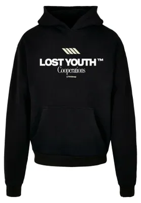 Immagine prodotto di Lost Youth - Felpa con cappuccio da uomo "Cooperations" TN3416 (S) (Nero)