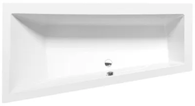 Zdjęcie produktu dla Wanny Polysan - Wanna asymetryczna Andra L, 1800x900x450 mm, biały 72872
