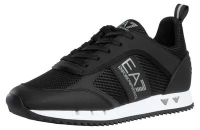 Produktbild von EA7 Sneaker aus Mesh mit Logo, Schwarz 42.5 EU