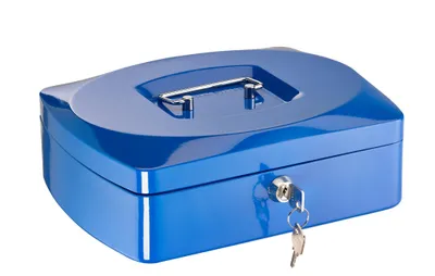 Produktbild von Alco Geldkassette Stahlblech 195x145xx80mm blau