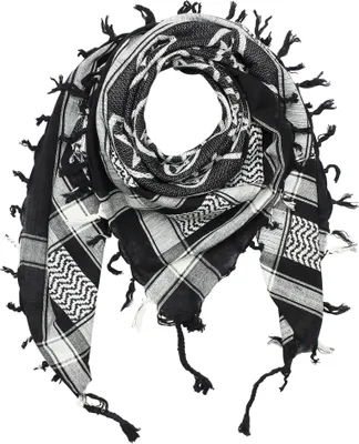 Produktbild von Palituch - Pentagramm schwarz - weiß - Kufiya PLO Tuch