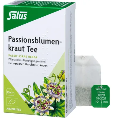 Produktbild von Salus Passionsblumenkraut, Arzneitee, Passiflorae herba 15 St