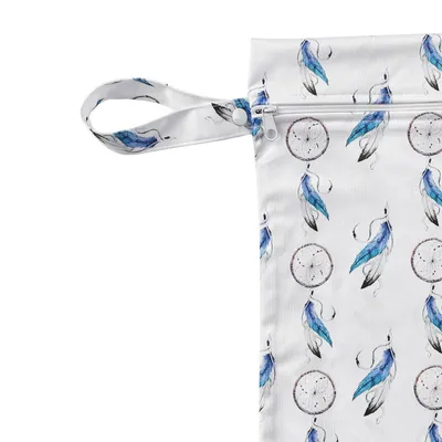 Obrázok produktu pre Vrecko na plienky XKKO Wetbag M 30x45 cm na 5-6 mokrých látkových plienok (Dreamcatcher Blue)