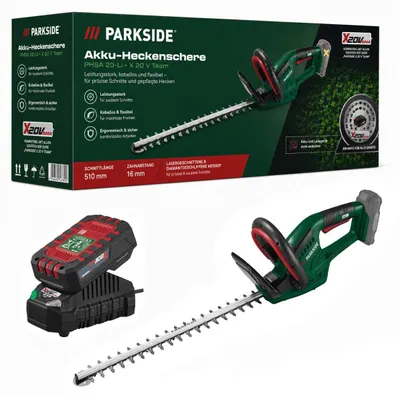 Produktbild von PARKSIDE Akku Heckenschere PHSA 20-Li - X 20 V Team mit Akku 2.0 Ah & Ladegerät
