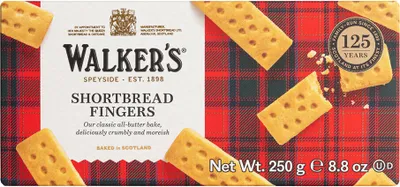 Obrázek produktu pro Walkers Pure Butter Shortbread Fingers Skotské máslové sušenky 250g