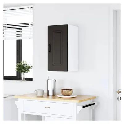 Produktbild von Küchenwandschrank aus schwarzem Holzwerkstoff
