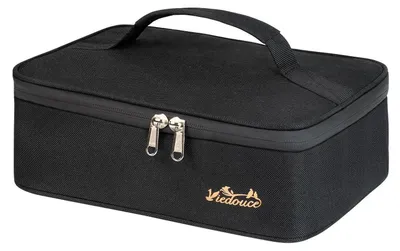 Image de Sac isotherme pour déjeuner, 4 litres, étanche, fermeture éclair double, couleur noire