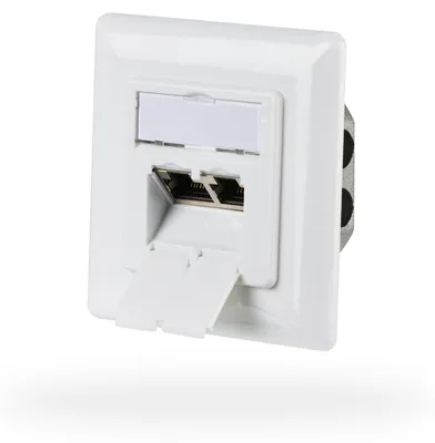 Produktbild von EFB Netzwerkdose CAT6a Unterputz 2-fach RJ45,