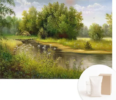 Produktbild von Fototapete - Wandbilder für Wohnzimmer - 312x219 cm - Dekorative Wandfolie - Modernes Design für Wanddekoration - Tapeten für Innenräume - Ländliche Landschaft