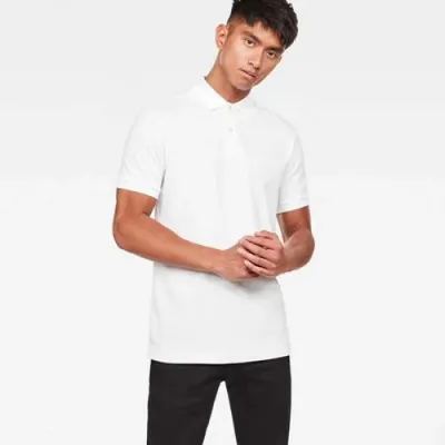 Produktbild von G-star Dunda Slim Kurzarm-poloshirt Weiß S Herren Weiß S