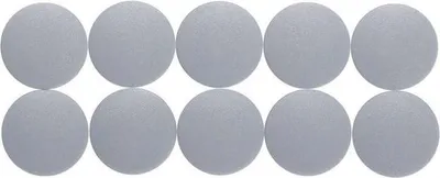 Produktbild von MAUL Magnet rund 10 Stück 0,6 kg Kunststoff Ferrit bruchsicher erodiert lackiert Ø 2.4 x 0.8 cm grau
