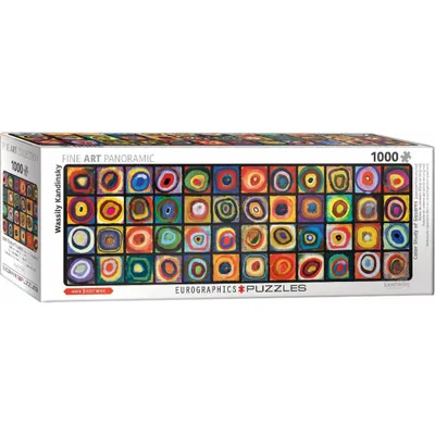 Immagine prodotto di Eurographics Puzzle Farbquadrat-Collage, Kandinsky, 1000 Teile Panorama, 96 x 32 cm, 6010-5443
