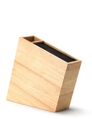 Produktbild von CONTINENTA Messerblock Gummibaum – ca. 31 x 28 cm