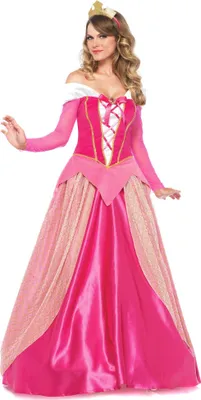 Produktbild von s Prinzessinnenkostüm Damen rosa mit Krone - M