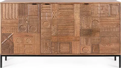 Produktbild von Sideboard Kindia 145 x 42 x 80 cm Mangoholz Stahl Natur