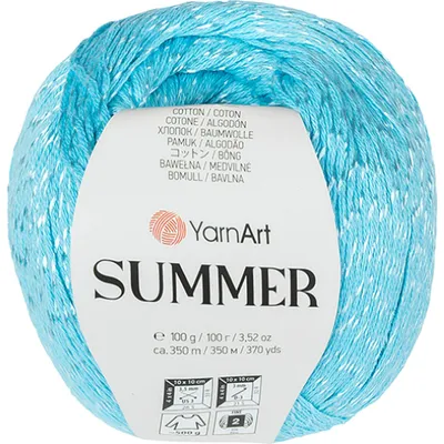 Produktbild von Garn SUMMER – 100 g, 350 m – Blau