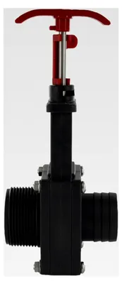 Produktbild von Absperrschieber mit Schlauchanschluss Ø 38 mm und 1,5" Außengewinde