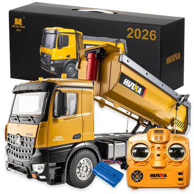 Image de Camion-benne télécommandé RC en métal [Huina 1573]
