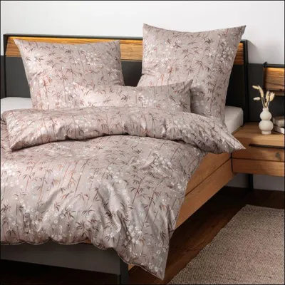 Produktbild von Bettwäsche Milano in 155x220+80x80 cm 45117-07 mocha mousse kupfer