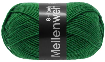 Zdjęcie produktu dla Lana Grossa MEILENWEIT 150 g UNI 8-warstwowa wełna skarpetkowa w mocnych jednolitych kolorach 315 m Kolor 9568 - Zielony