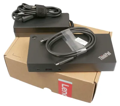 Immagine prodotto di Lenovo 03X7609 Docking station per notebook e replicatore di porte con cavo USB 3.2 Gen 1 (3.1 Gen 1) Type-C nero (03X7609)